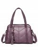 Middle aged women's one shoulder diagonal cross bag