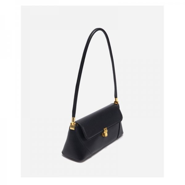 Simple Black Shoulder Bag