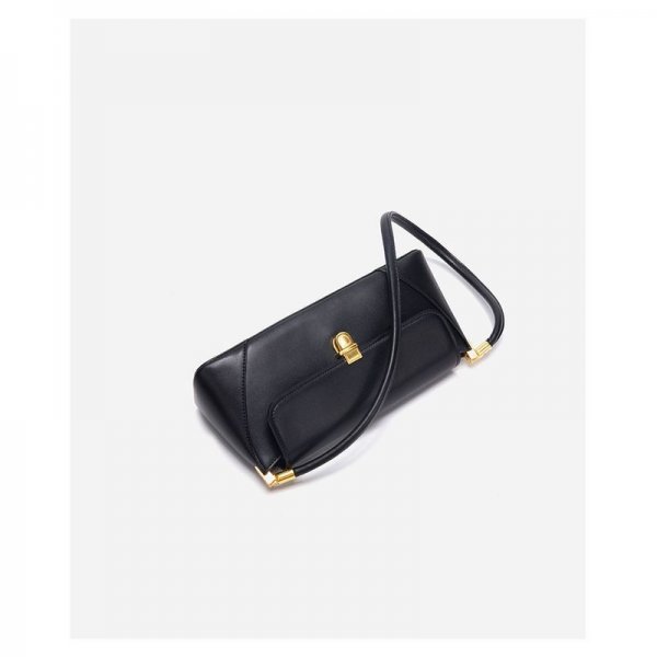 Simple Black Shoulder Bag