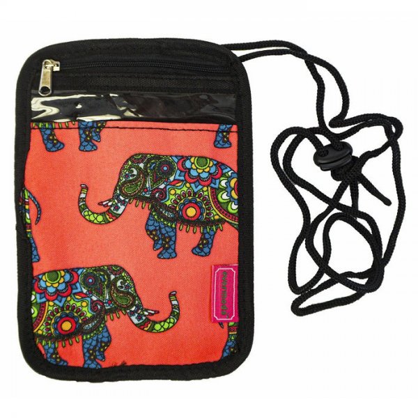 Elephant Passport Neck Pouch