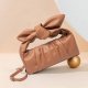 European and American fashion PU pleated cloud bag sewing shoulder handbag