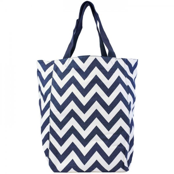 Chevron Large Canvas Tote Bags