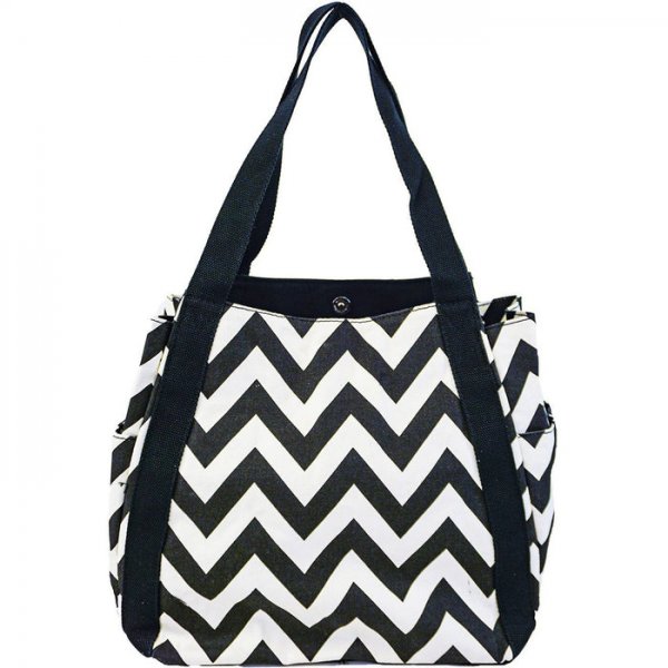 Bucket Tote Bag Chevron