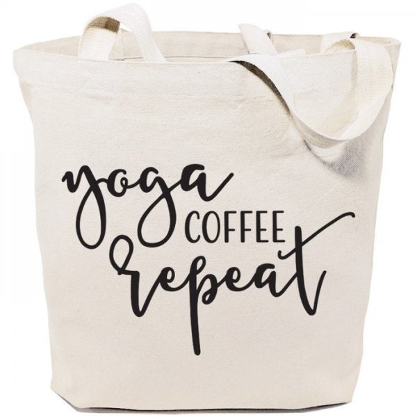 Yoga ... Canvas Tote Bags